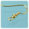 EFCO - Crochet Boucle D´oreille - 19 mm - 100 Pièces - Couleur Dorée