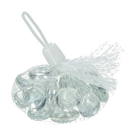 EFCO - Nuggets en Verre Irisé - 18 - 20 mm - 100 g / Env. 20 Pièces - Transparent