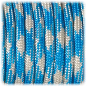 EFCO - Paracorde - Mélange de Couleurs - 4MM X 4M - 1 Pièce - Bleu Azur / Gris Clair
