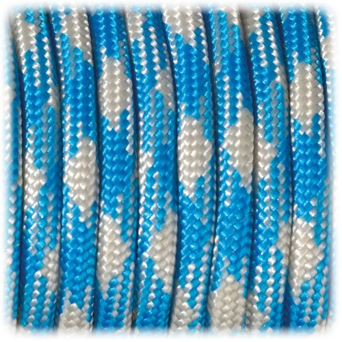 EFCO - Paracorde - Mélange de Couleurs - 4MM X 4M - 1 Pièce - Bleu Azur / Gris Clair