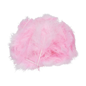 EFCO - Plumes Marabout - 100 - 120 mm - 2 g Env. 20 Pièces - Rose