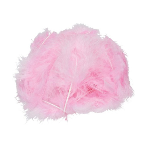 EFCO - Plumes Marabout - 100 - 120 mm - 2 g Env. 20 Pièces - Rose