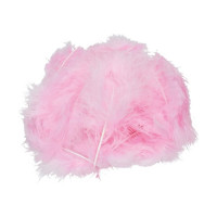 EFCO - Plumes Marabout - 100 - 120 mm - 2 g Env. 20 Pièces - Rose
