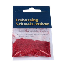 EFCO - Poudre pour Embossing - 10 g - Rouge Étincelant