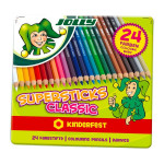 JOLLY - 24 SUPERSTICKS CLASSIC - Crayons de Couleur