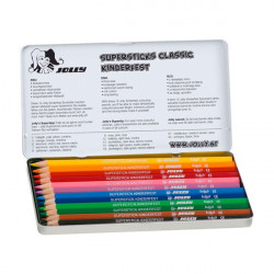 JOLLY - 12 SUPERSTICKS CLASSIC - Crayons de Couleur