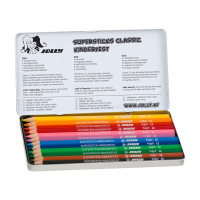 JOLLY - 12 SUPERSTICKS CLASSIC - Colouring Pencils
