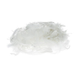 EFCO - Plumes Déco - 80 - 100 mm - 10 g Env. 110 Pièces - Blanc