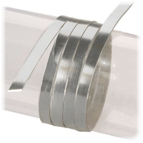 EFCO - Fil Aluminium Anodisé - Plat - 1 X 5 mm - 2 m - Argenté