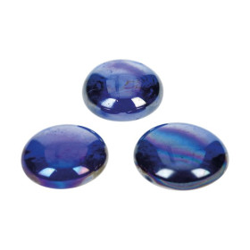 EFCO - Nuggets en Verre Irisé - 18 - 20 mm - 100 g / Env. 20 Pièces - Bleu