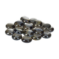 EFCO - Nuggets en Verre Irisé - 18 - 20 mm - 100 g / Env. 20 Pièces - Noir