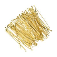 EFCO - Tiges Clou à Tête Plate - 50 X 1,5 X 0,7 mm - 100 Pièces - Couleur Dorée