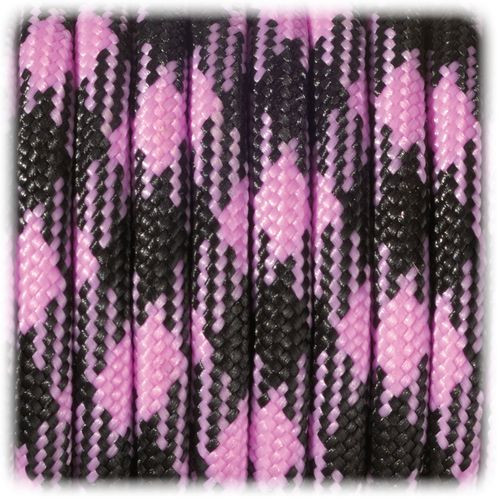 EFCO - Paracorde - Mélange de Couleurs - 4MM X 4M - 1 Pièce - Rose / Pink / Noir