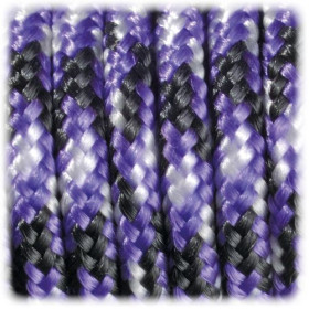EFCO - Paracorde - Mélange de Couleurs - 2MM X 4M - 1 Pièce - Noir / Mauve / Blanc