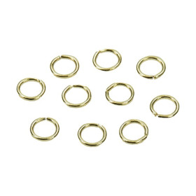 EFCO - Anneaux - Ronds - Ø4,8 mm - 10 Pièces - Couleur Dorée
