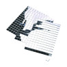EFCO - Miroir Déco - Autocollant - 10 X 10 mm - 150 Pièces - Argenté