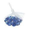 EFCO - Nuggets en Verre Irisé - 18 - 20 mm - 100 g / Env. 20 Pièces - Bleu Clair