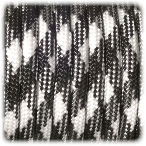 EFCO - Paracorde - Mélange de Couleurs - 4MM X 4M - 1 Pièce - Noir / Blanc