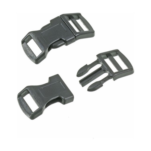 EFCO - Boucle Plastique à Clipser - 16 / 20 mm - 8 Pièces - Noir