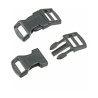 EFCO - Boucle Plastique à Clipser - 16 / 20 mm - 8 Pièces - Noir