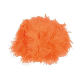 EFCO - Plumes Marabout - 100 - 120 mm - 2 g Env. 20 Pièces - Orange
