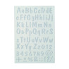 EFCO - Pochoir - Lettres+chiffres - DIN A4 - Lot de 73