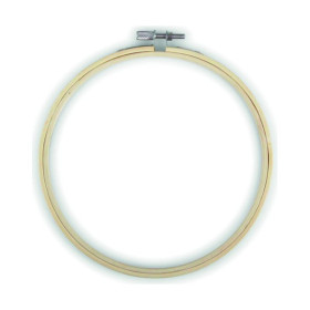 EFCO - Tambour à Broder en Bambou - avec Vis de Serrage - Ø16 cm - Naturel