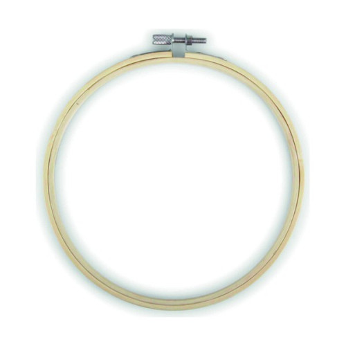 EFCO - Tambour à Broder en Bambou - avec Vis de Serrage - Ø16 cm - Naturel