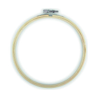 EFCO - Tambour à Broder en Bambou - avec Vis de Serrage - Ø16 cm - Naturel