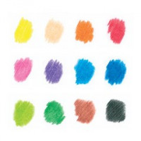 MILAN - Box of 12 Coloured Pencils - MAXI Triangular