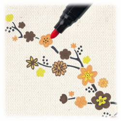 MILAN - Boîte de 6 Feutres Textile pour Tissu