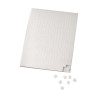 EFCO - Coussinets Adhésifs - Double Face - 5 X 5 X 1 mm / 10 X 14 cm - 560 Pièces - Blanc