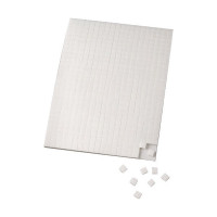 EFCO - Coussinets Adhésifs - Double Face - 5 X 5 X 2 mm / 10 X 14 cm - 560 Pièces - Blanc