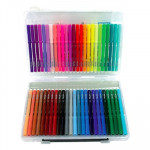 MILAN - 50 Feutres à l'Eau - Mallette Transparente