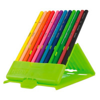 MILAN - FLEXIBOX of 12 Colour Pencils - Triangular Rubber