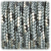 EFCO - Paracorde - Mélange de Couleurs - 2MM X 4M - 1 Pièce - Noir / Gris / Blanc