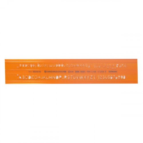 STANDARDGRAPH - 2024 - Lettering Guide (DIN1451/4) - 5mm