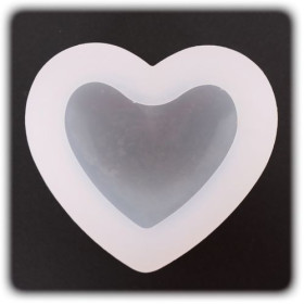 PENTART - Moule Silicone Résine - Gros Cœurs 8x7x3,8