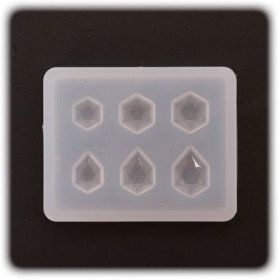 PENTART - Moule Silicone Résine - Hexagone 4x5x0,5