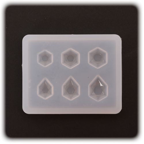 PENTART - Moule Silicone Résine - Hexagone 4x5x0,5