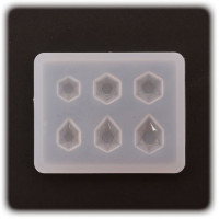 PENTART - Moule Silicone Résine - Hexagone 4x5x0,5
