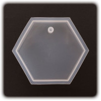 PENTART - Moule Silicone Résine - Hexagone 8x1,2