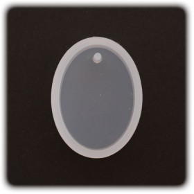 PENTART - Moule Silicone Résine - Ovale 2,2x2,9x0,8