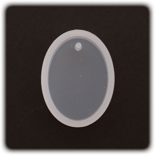PENTART - Moule Silicone Résine - Ovale 2,2x2,9x0,8