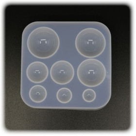 PENTART - Moule Silicone Résine - Rond 8x8,4x1,5