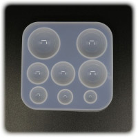 PENTART - Moule Silicone Résine - Rond 8x8,4x1,5