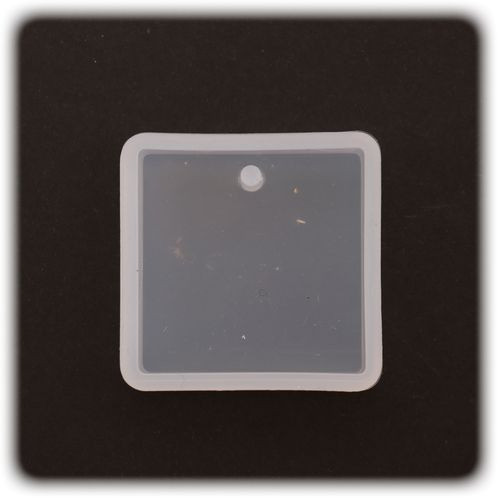 PENTART - Moule Silicone Résine - Carré 3x3x0,8