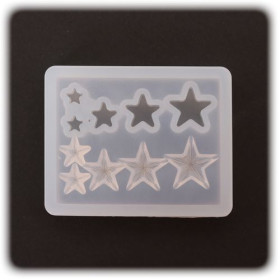 PENTART - Moule Silicone Résine - Étoile 4x5x0,8