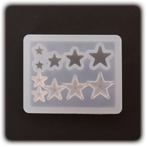 PENTART - Silicone Resin Mould - Star 4x5x0,8