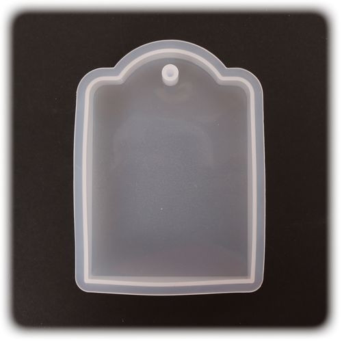 PENTART - Moule Silicone Résine - Étiquette 6,8x9x1,2